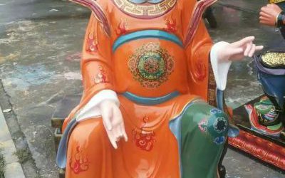 景區人物玻璃鋼樹脂彩繪太歲雕塑