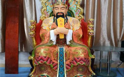 寺廟樹脂彩繪供奉神佛東岳大帝雕塑