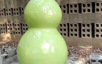 景區玻璃鋼烤漆園林仿真葫蘆雕塑