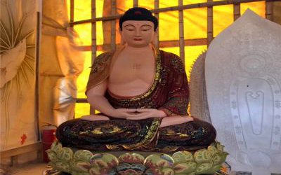 景區大型景觀供奉神佛玻璃鋼三圣雕塑