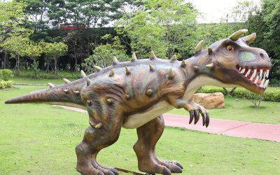 景區游樂場大型仿真玻璃鋼動物侏羅紀恐龍雕塑