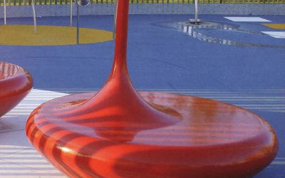 玻璃鋼抽象紅色公園大型景觀雕塑