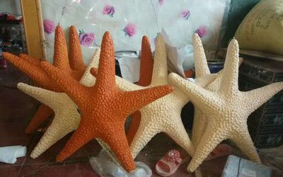 海底公園創意玻璃鋼卡通仿真海星雕塑