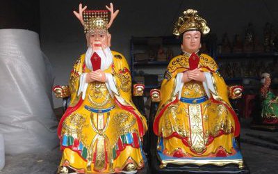 寺廟景區大型玻璃鋼彩繪神佛龍母龍王雕塑