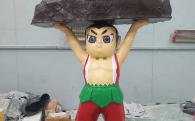 景區游樂園玻璃鋼卡通葫蘆娃雕塑