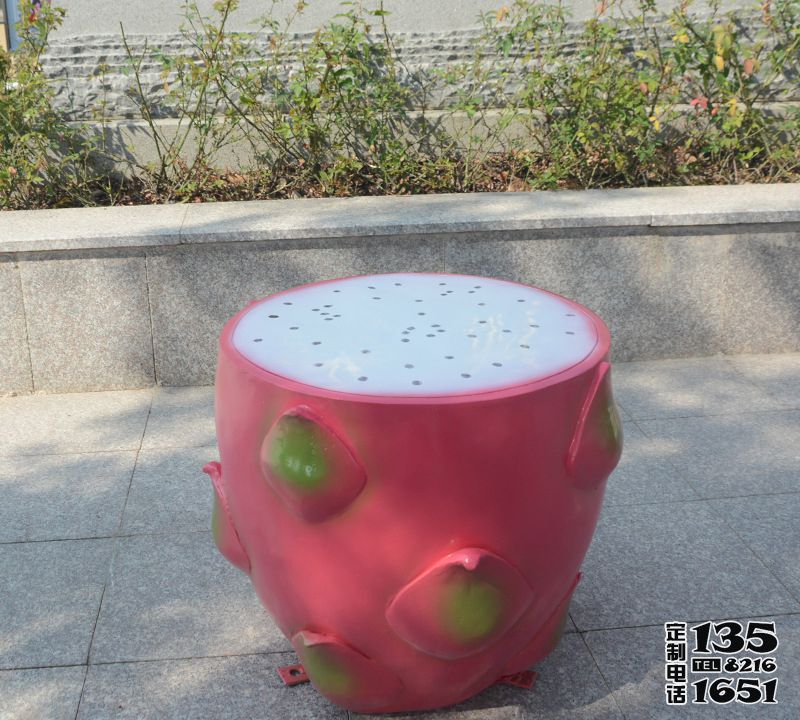 公園創(chuàng)意玻璃仿真水果火龍果雕塑 公園創(chuàng)意玻璃仿真水果火龍果雕塑