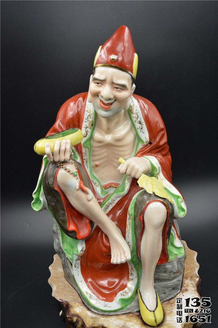 玻璃鋼彩繪寺廟佛像濟公雕塑 玻璃鋼彩繪寺廟佛像濟公雕塑