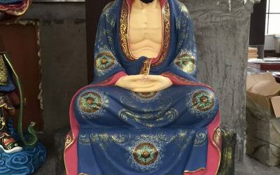 玻璃鋼彩繪寺廟供奉菩薩十八羅漢雕塑